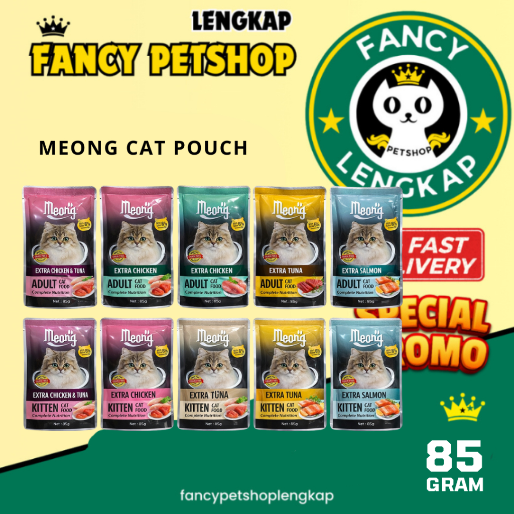 Meong Wetfood Kucing 85gr Makanan Kucing basah meong