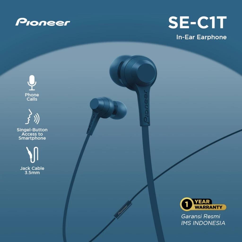 Pioneer SE-C1T / C1 Wired Earphone In Ear Bass