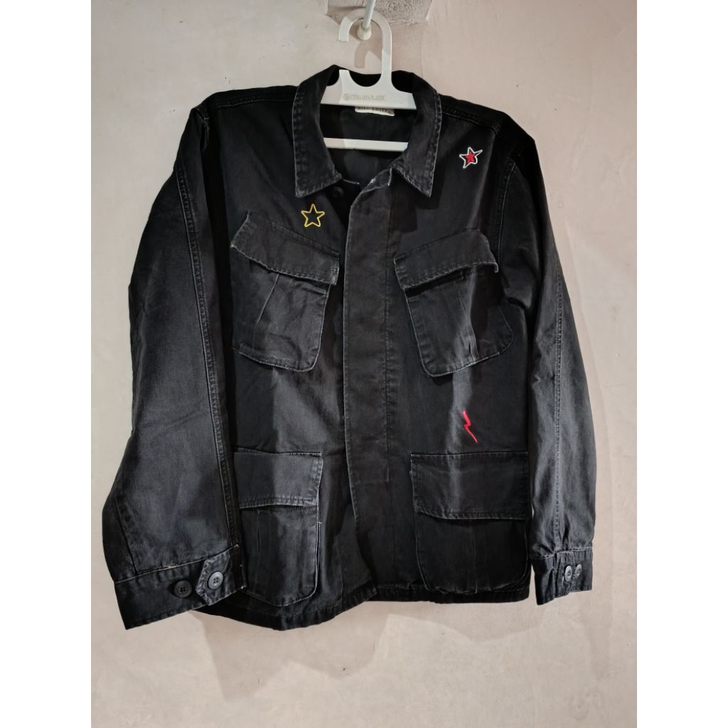 Jaket parka/field jeans hitam