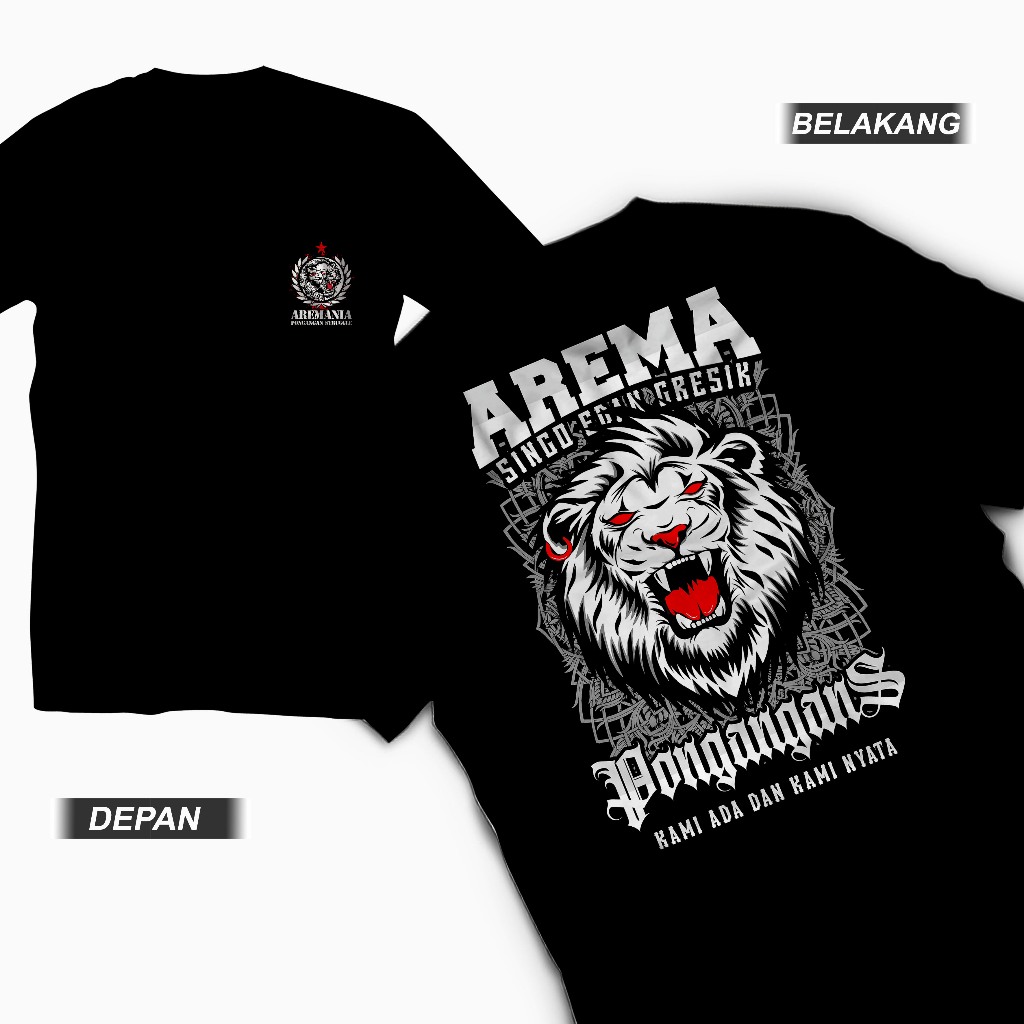 Kaos Distro AREMANIA GRESIK Terbaru pria wanita