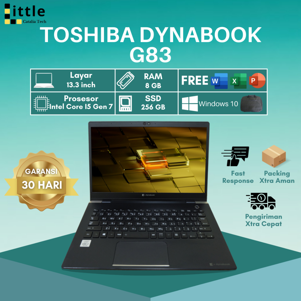 Toshiba Dynabook G83 Intel Core I5 Gen 7 Ram 8gb Ssd 256gb Murah Bergaransi