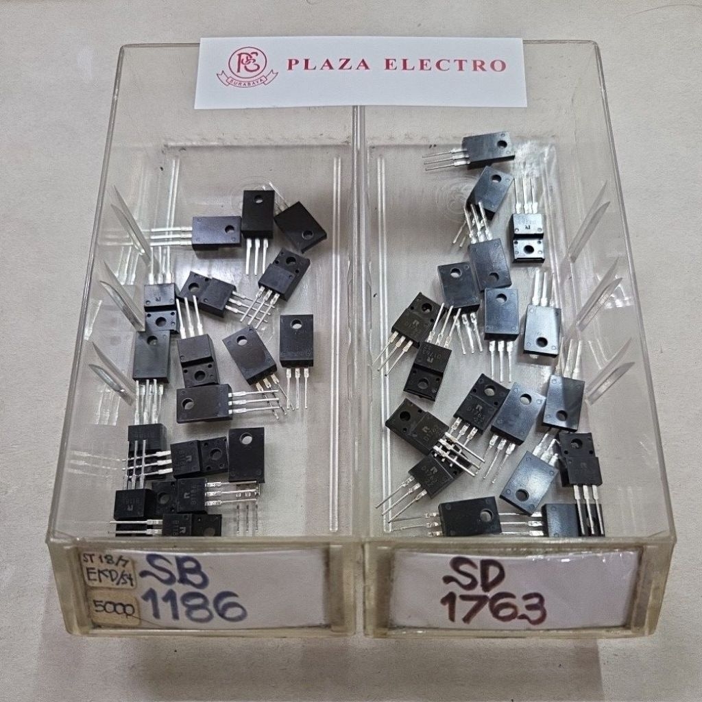 TR TRANSISTOR SB 1186 & SD 1763 SET ASLI ORIGINAL B1186 D1763