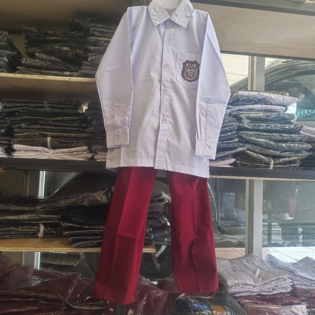 set seragam sd merah putih laki laki