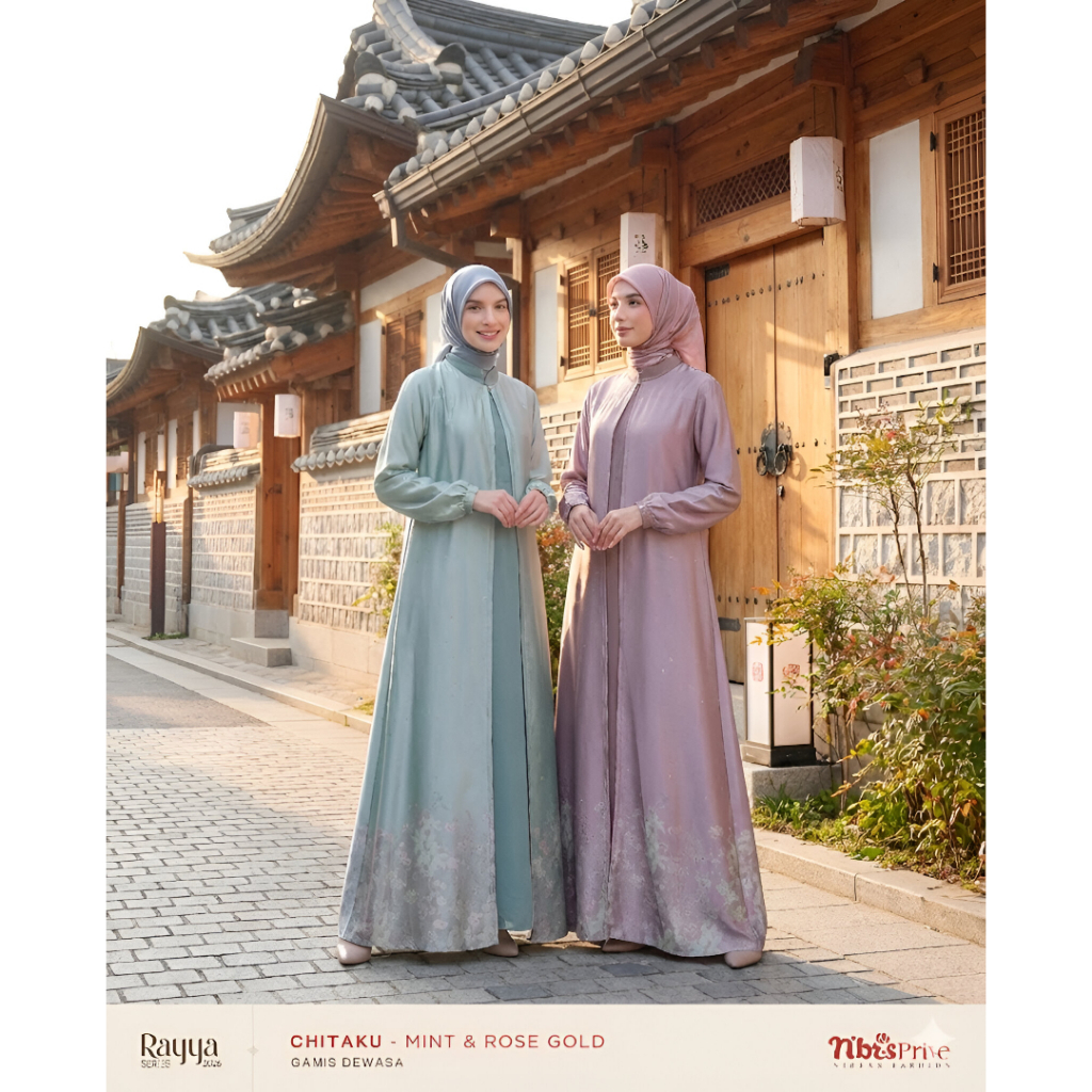 GAMIS RAYA SERIES NIBRAS EXCLUSIVE DRESS INNER OUTER ROMPI LEPAS PASANG BUSUI WUDHU FRIENDLY WANRA D