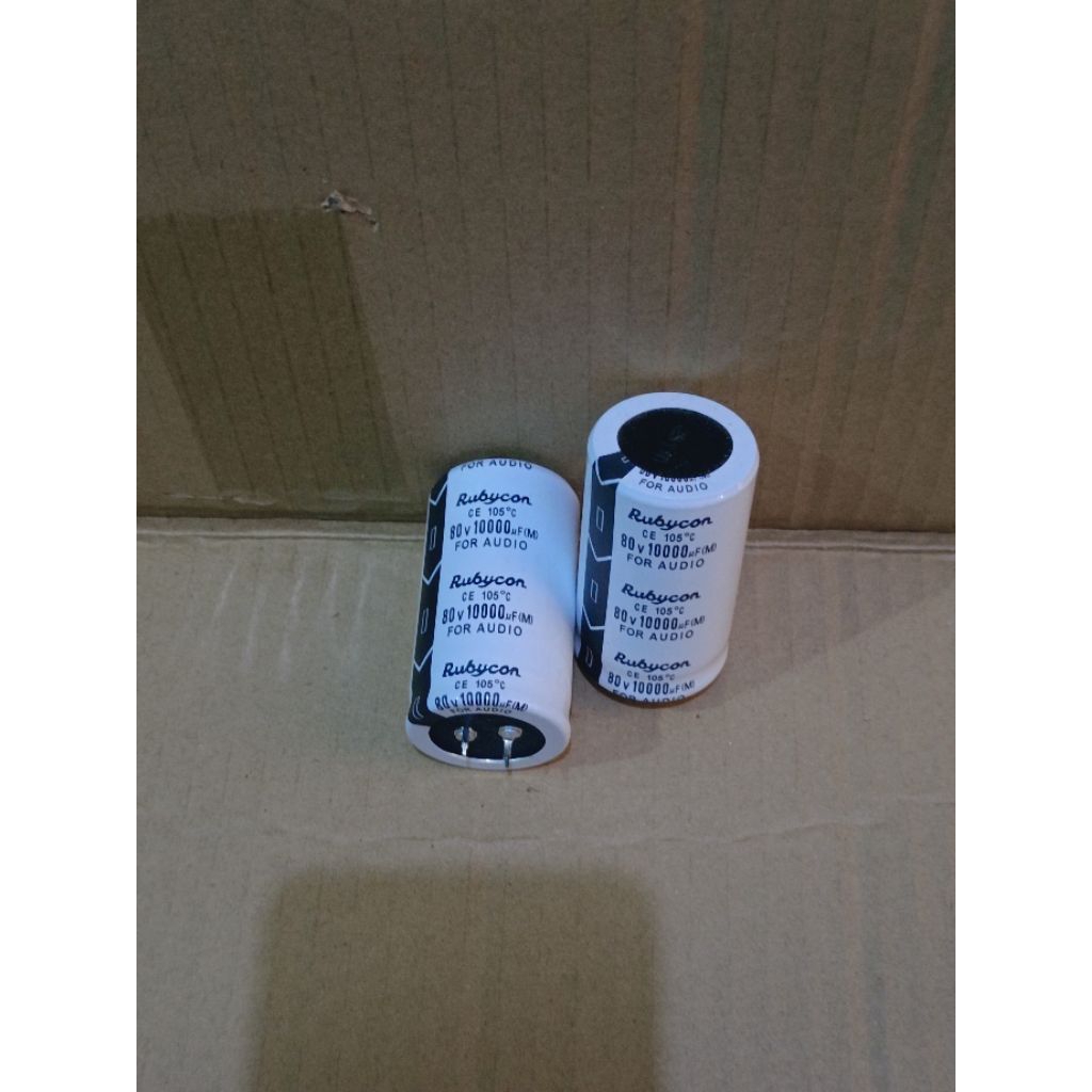 ELCO RUBYCON 10000UF 80V FOR AUDIO PUTIH ORIGINAL