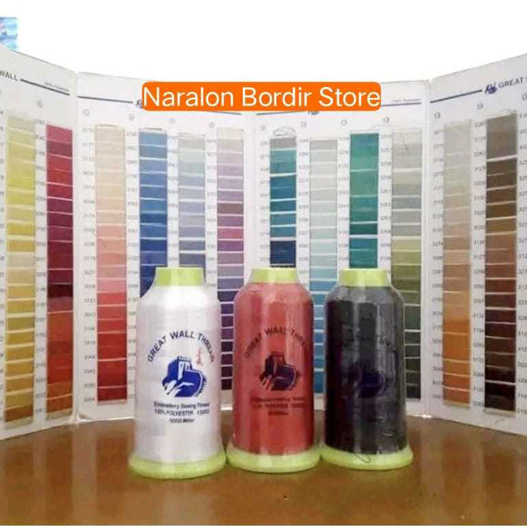 Benang bordir polyester great wall