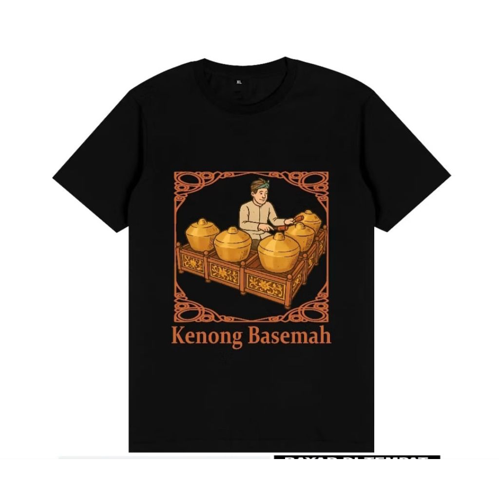 KAOS KENONG BASEMAH MOTIF KOTAK COKLAT