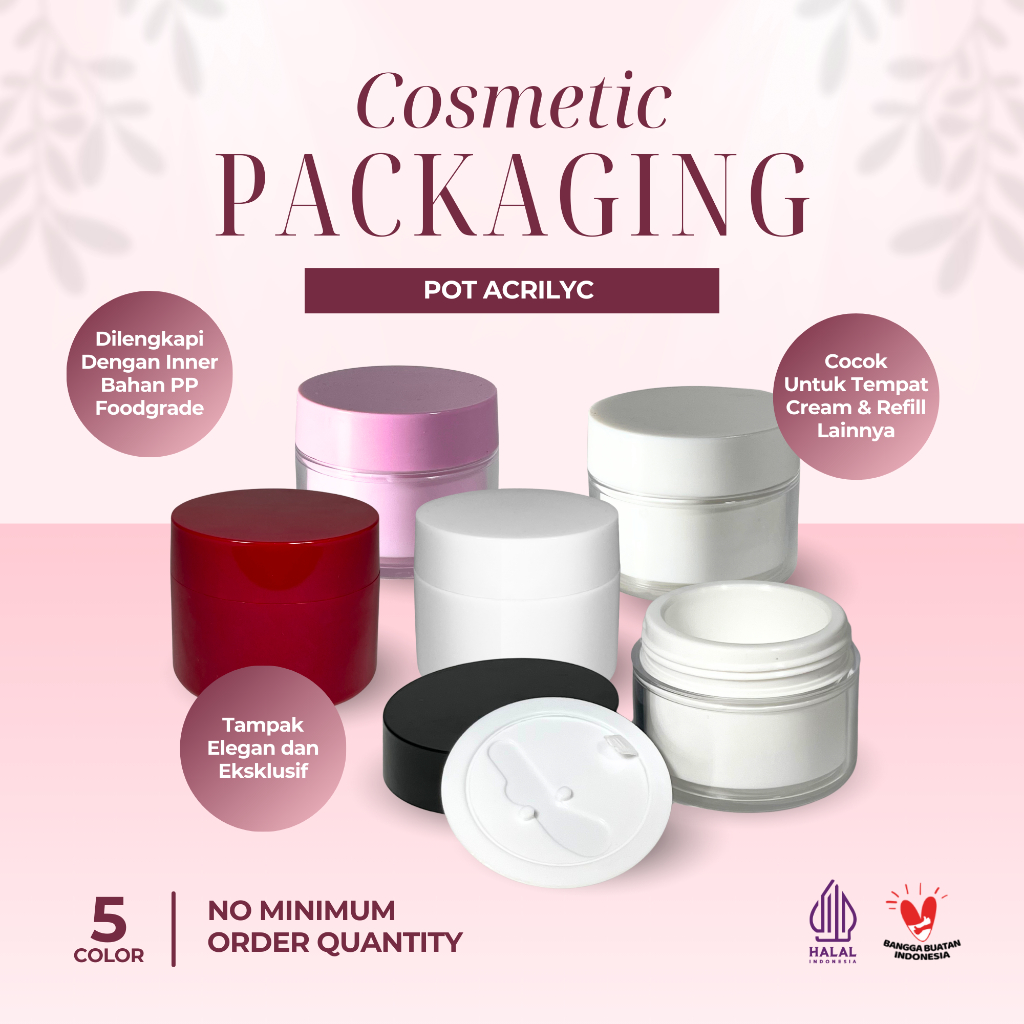 POT ACRILYC CREAM GLOSSY/POT CREAM KOSONG/POT REFILL/POT CREAM DOKTER/CREAM SKINCARE