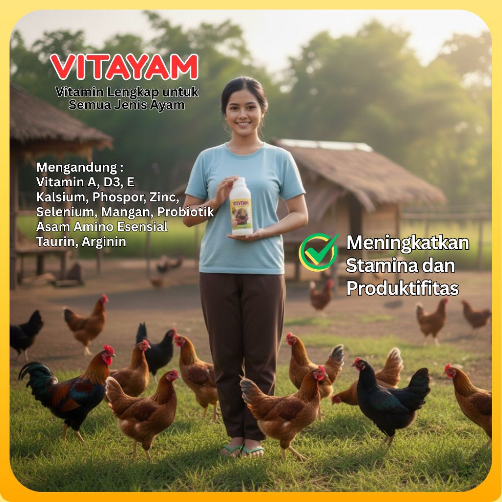 VITAMIN AYAM 250 ml VITAYAM / VITAMIN ANAK AYAM / VITAMIN AYAM JOPER / VITAMIN AYAM KAMPUNG / AYAM