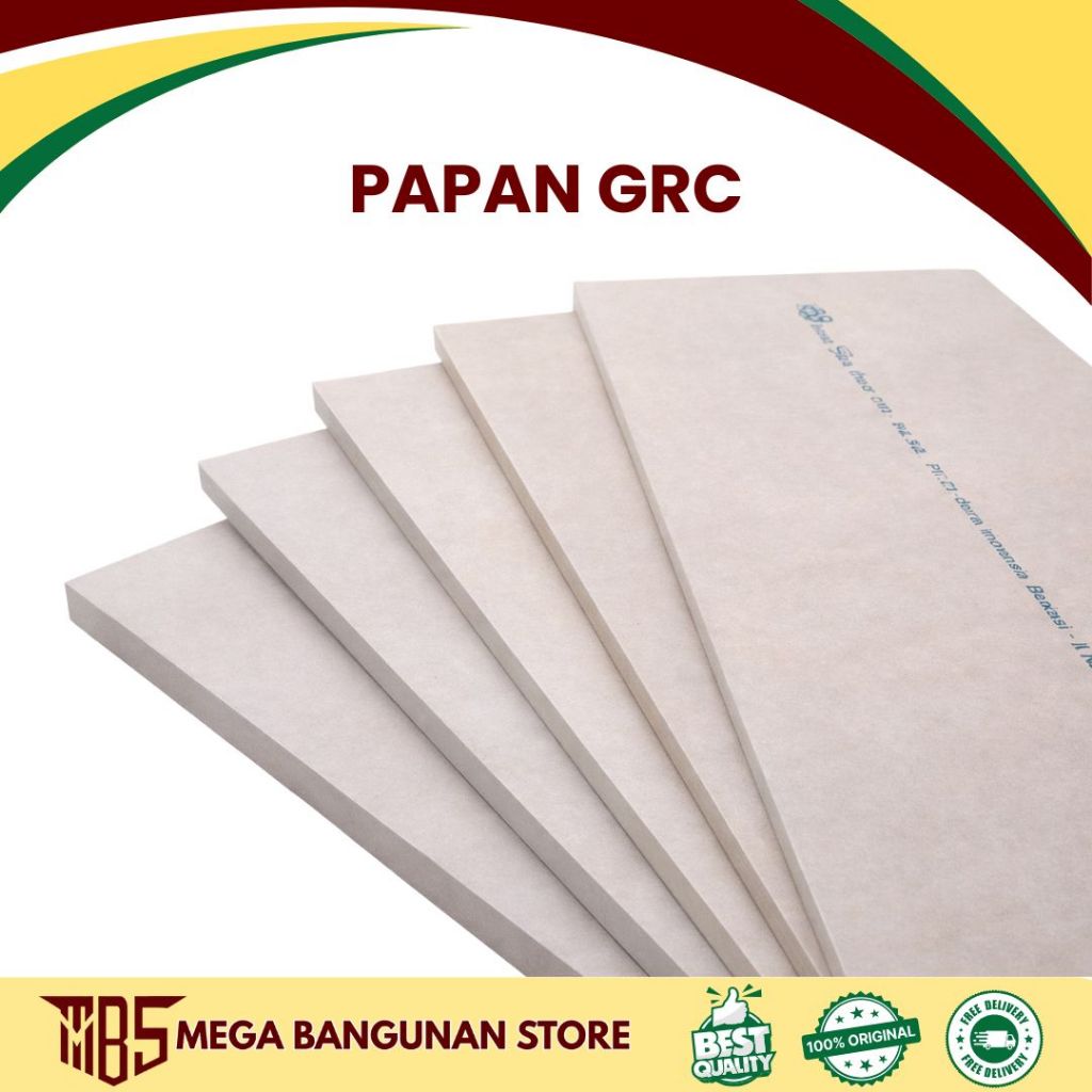 GRC BOARD Papan GRC 6mm 122x244cm |100 Lembar