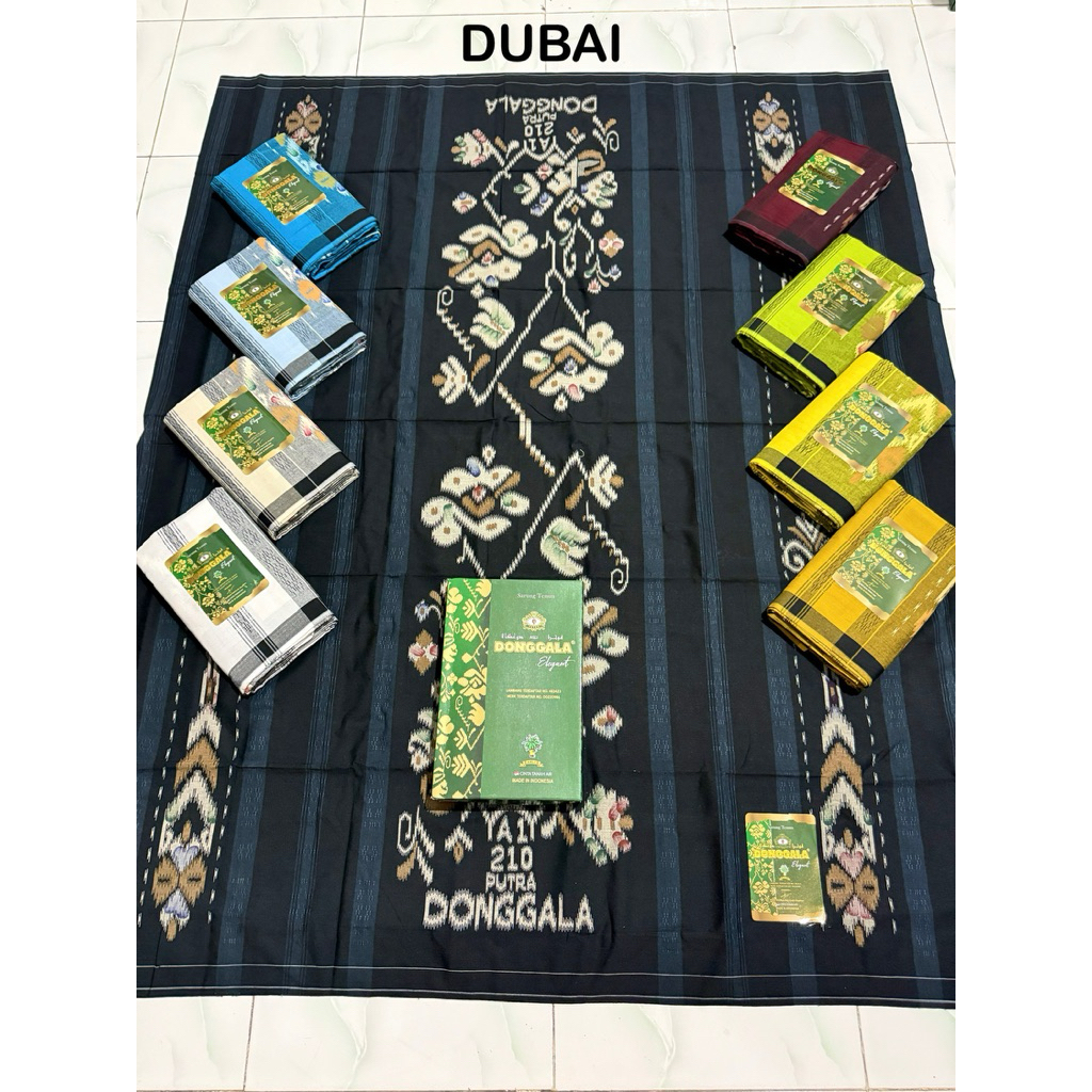 -akifabidOS- sarung DONGGALA sarung PUTRA DONGGALA motif DUBAI 3D murah 100% ORY bukan riject bukan 