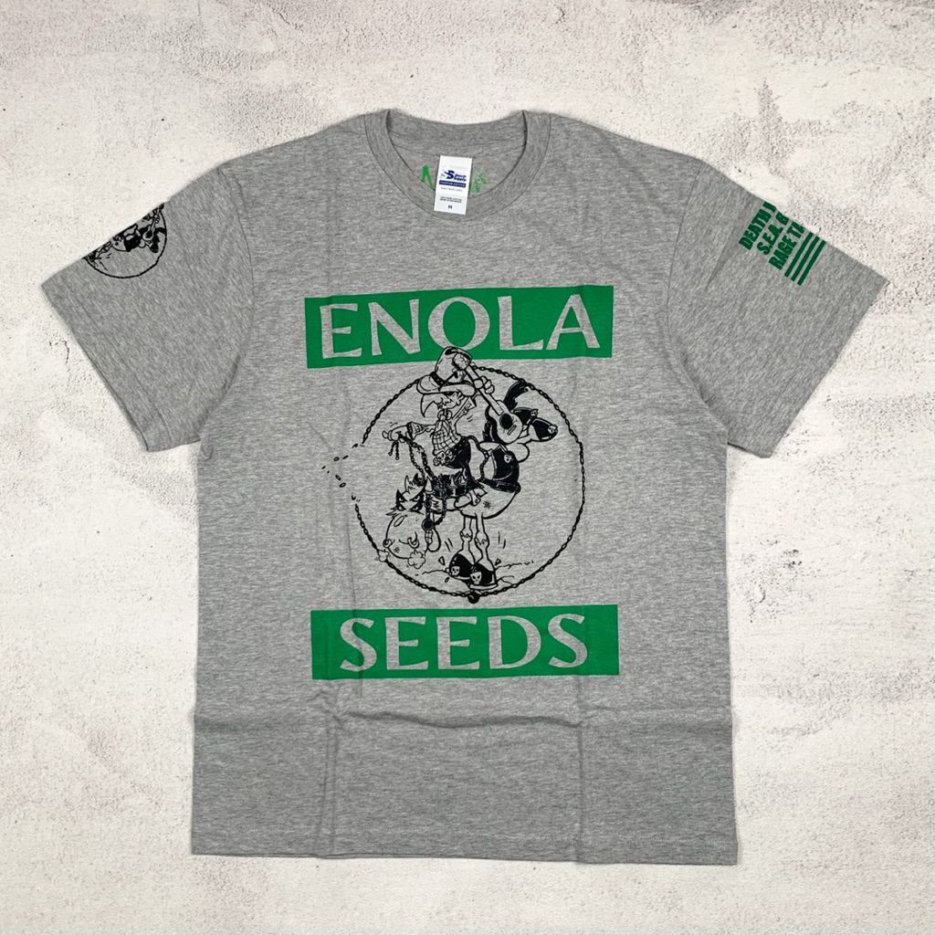 ENOLA X SEEDS - DEATH MUSTANG Grey | Kaos Band Original Official Merchandise