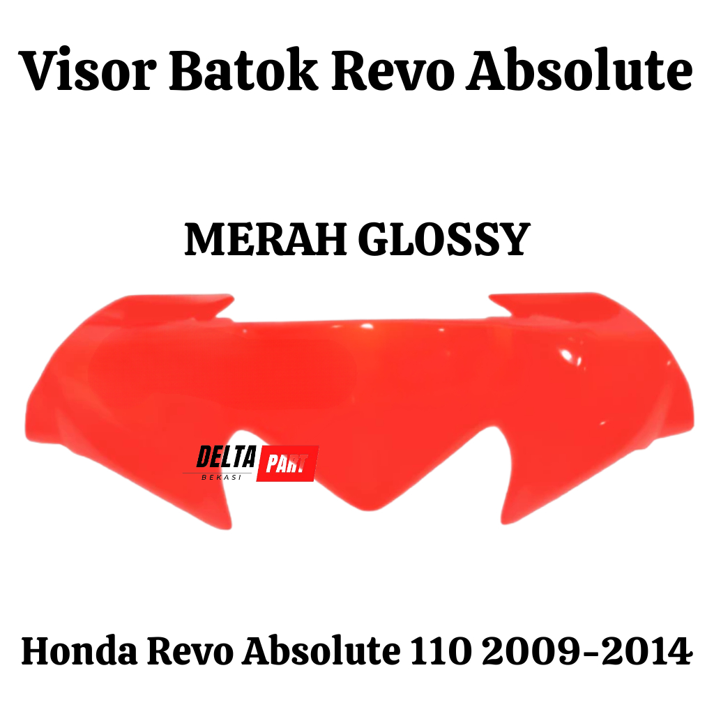 Visor Revo Absolute Batok Atas Revo Absolute 110 th 2009-2014 Merah Glossy