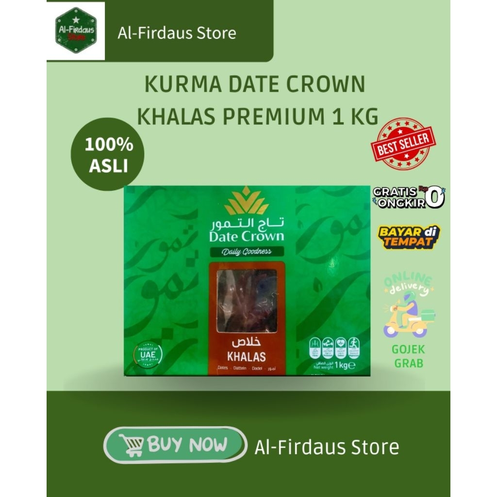 DATE CROWN - Kurma Date Crown Khalas 1kg