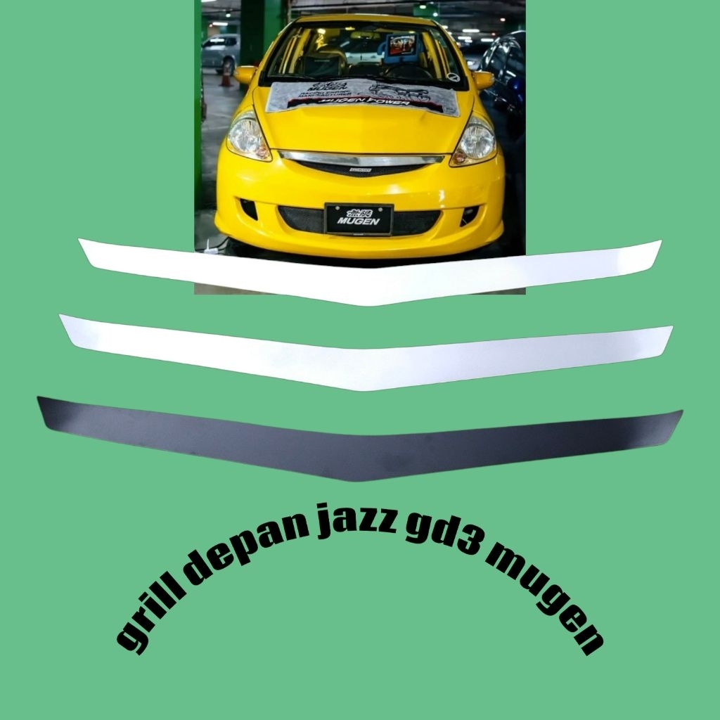 grill bumper depan Honda jazz gd3 mugen