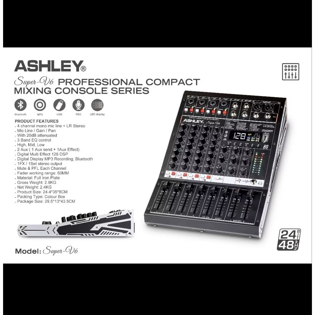 Mixer Audio Ashley 6 Chanel Super V6 Original