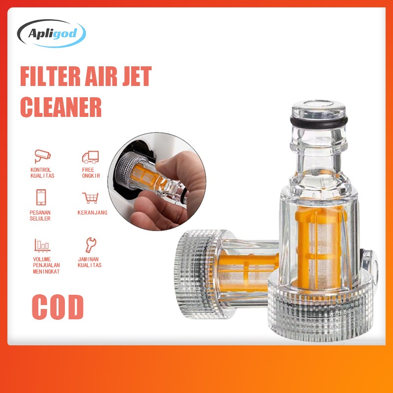 Apligod Saringan Inlet Jet Cleaner Coupler Filter /Filter Air Jet Cleaner/Inlet Connector Filter Jet