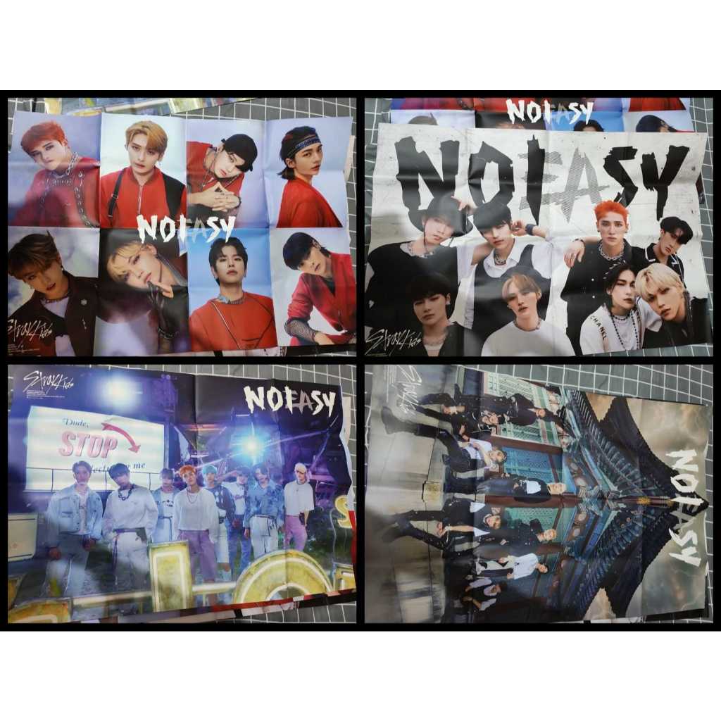 POSTER BESAR Stray Kids Album NOEASY Bangchan Lee Know Changbin Hyunjin Han Felix Seungmin I.N