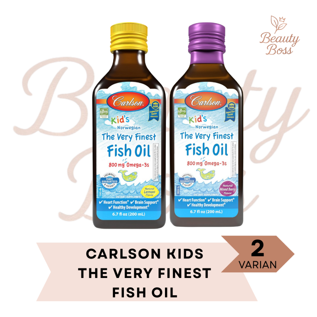 Carlson Kids Norwegian The Very Finest Fish Oil Omega Minyak Ikan Anak