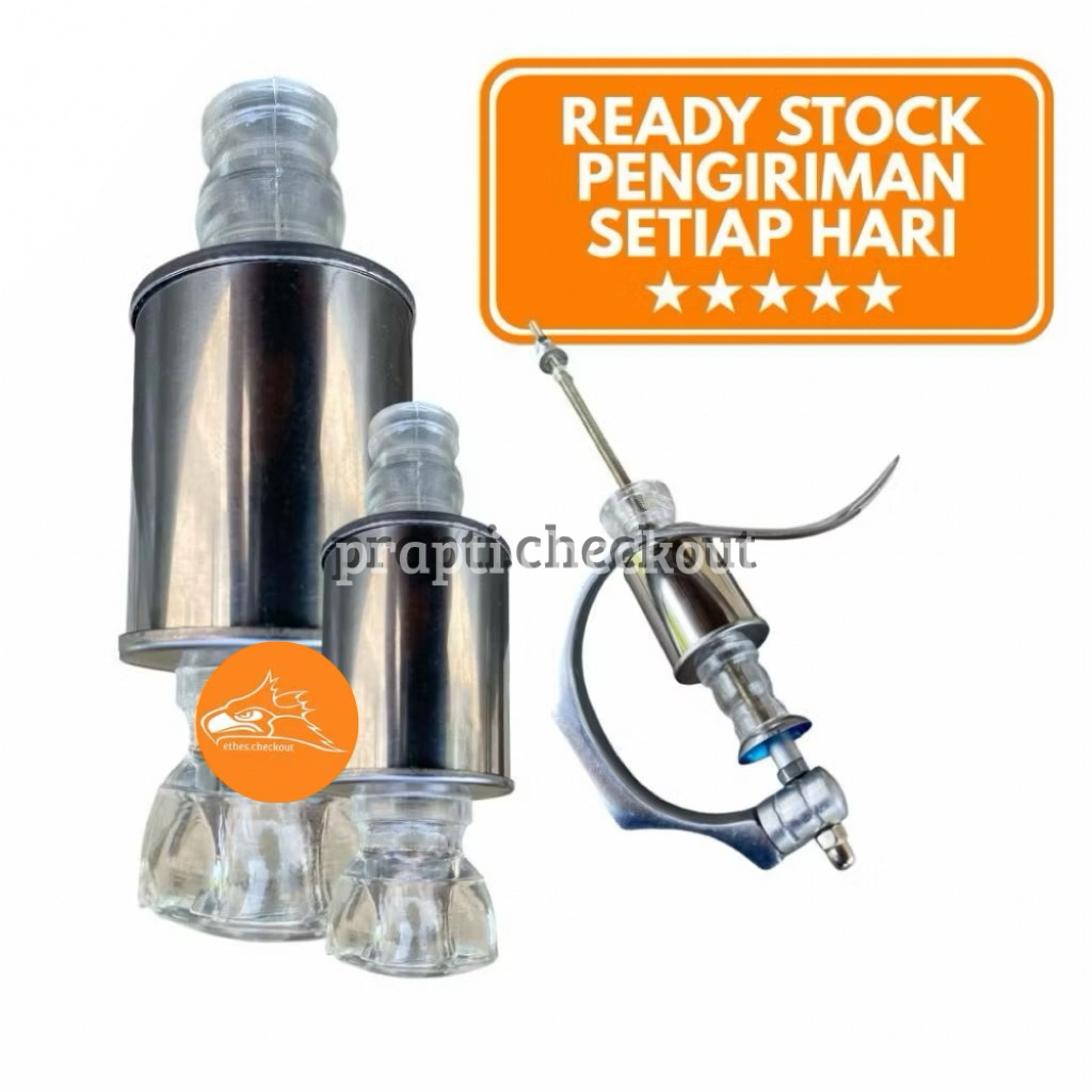 Pion Tabung stainless Sangkar Kotak BNR Diamond Pion Tabung Pendek Sangkar Kotak