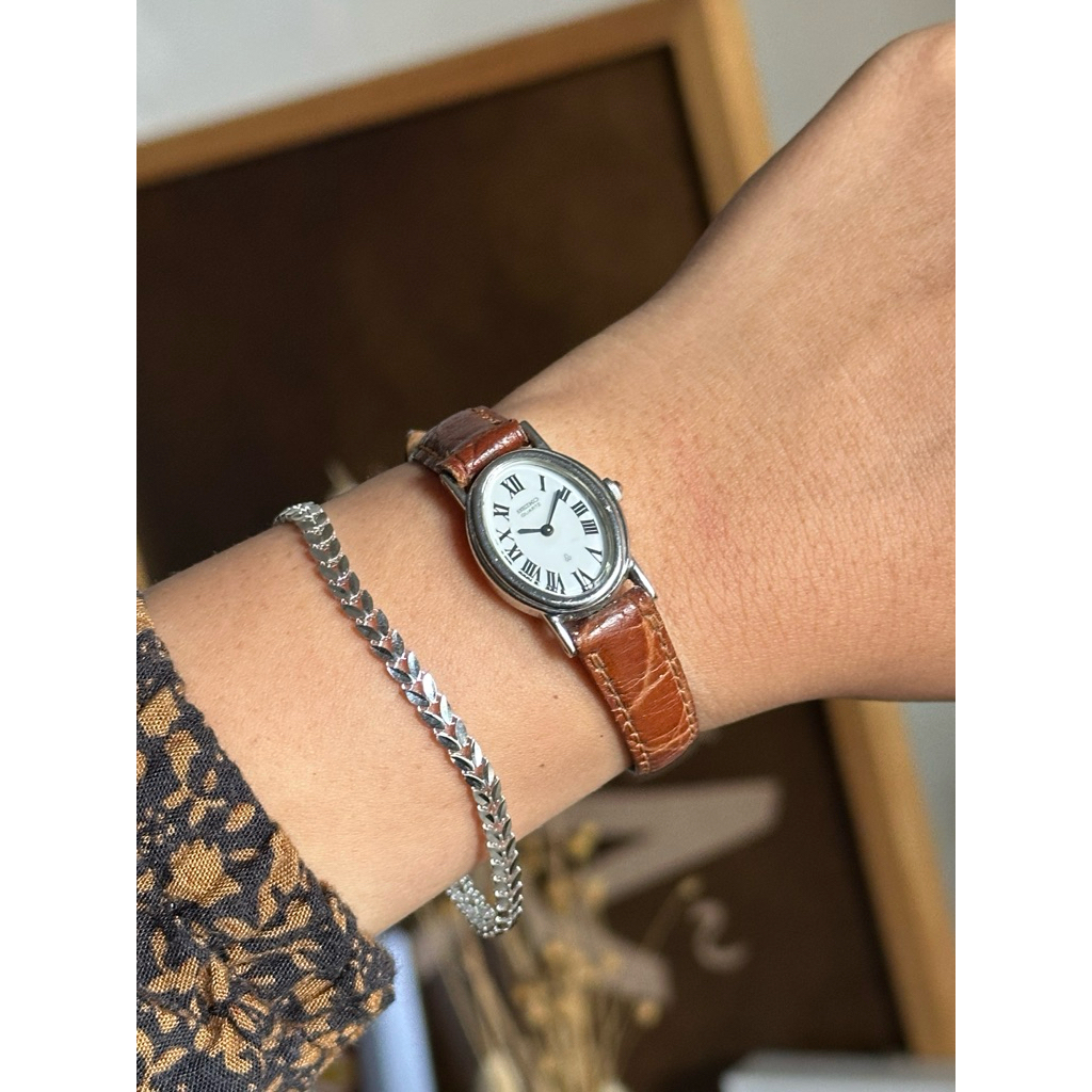 Jam tangan Seiko roman dial lady
