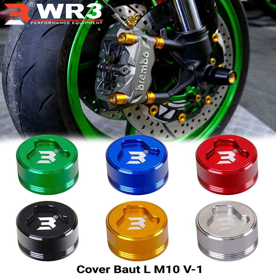 Tutup Cover Kepala Baut WR3 Untuk Baut Kaliper Radial Uk. Baut L M10 Aluminium