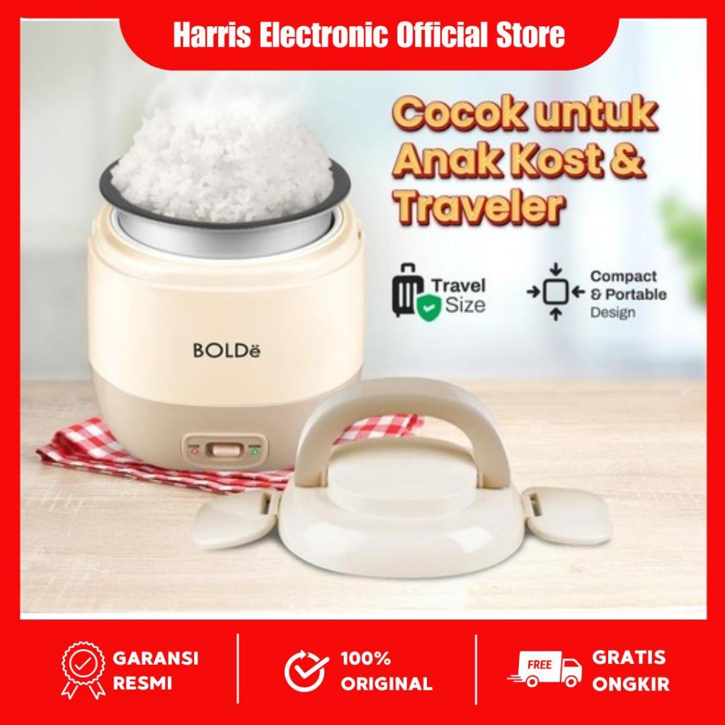 PROMO TERBARU BOLDE SUPER COOK MINI 0.3 LITER MAGIC COM TRAVEL MINI ANTI LENGKET