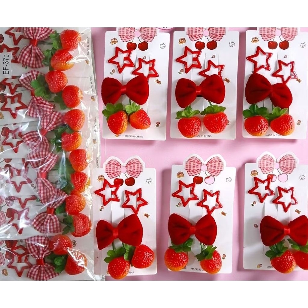 jepitan rambut strawberry