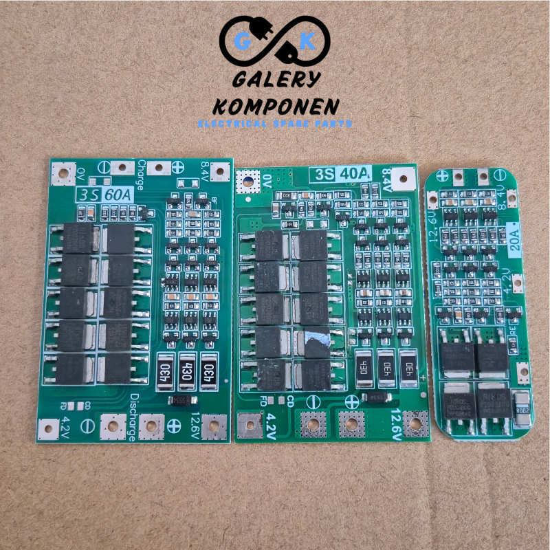 3S 12V 20A 40A 60A  11.1V 12.6V BMS Balance Charger Lithium Battery Protection Board / BMS 3S