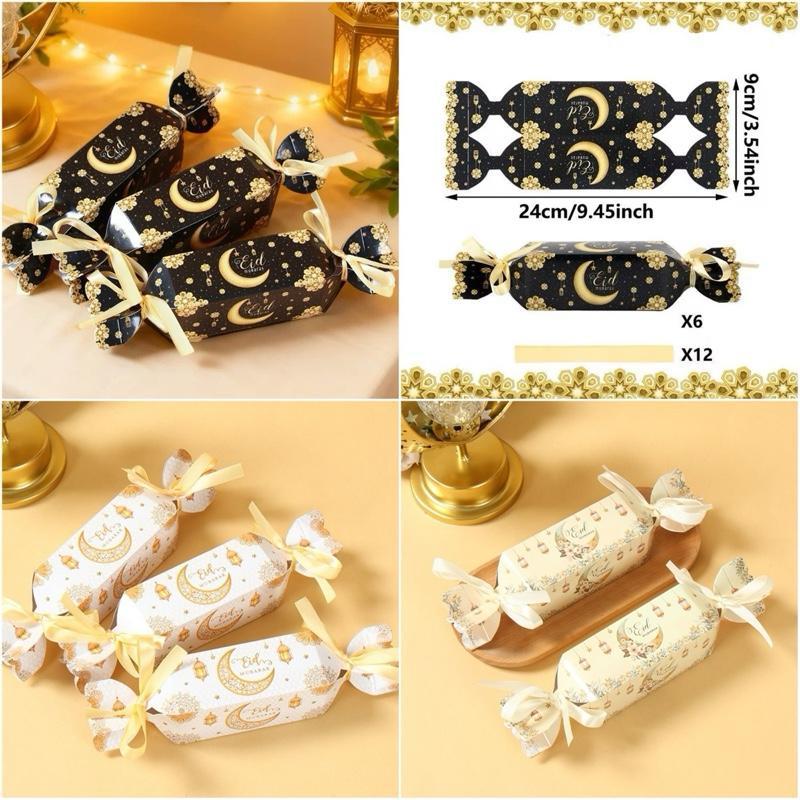 (6pcs) K3324 Kotak Mika Lebaran| dus Idul Fitri| Eid Mubarak Box| Idul Adha