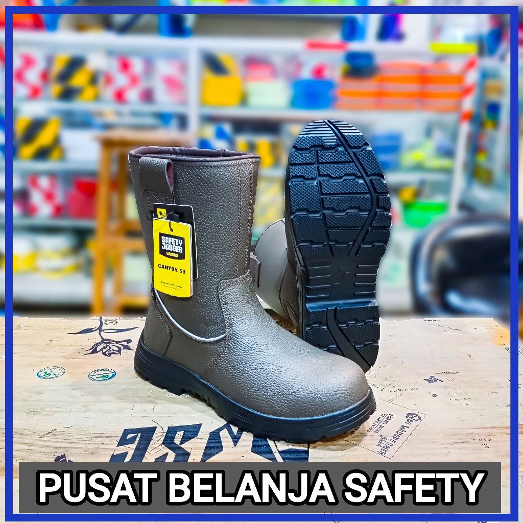 Sepatu safety JOGGER CANYON S3 - Sepatu safety proyek boot kulit jogger murah