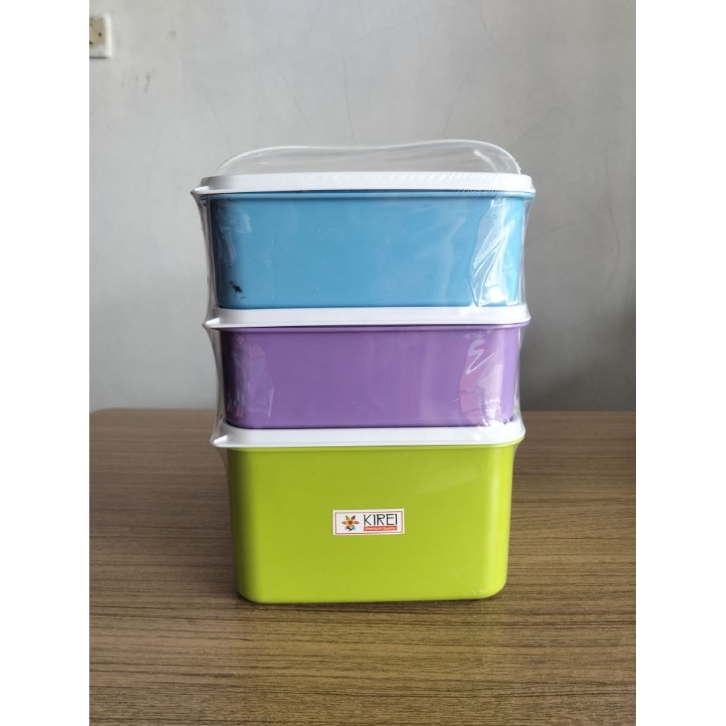 Kirai rantang glory jumbo persegi susun 3