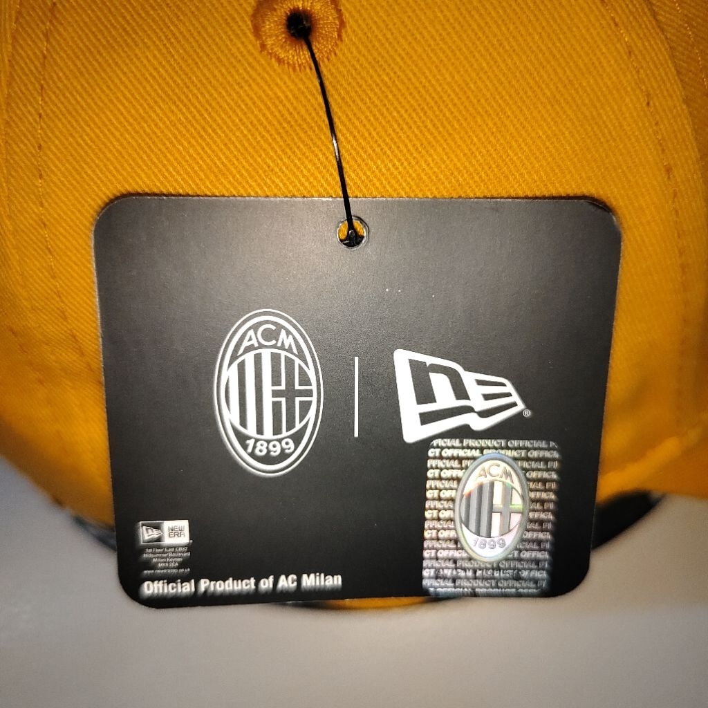 topi new era 9forty AC Milan yellow
