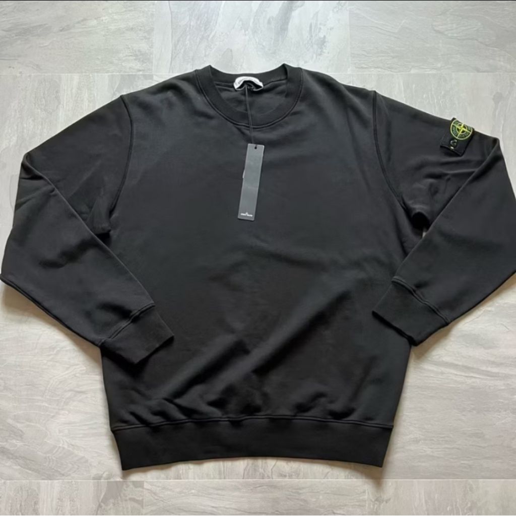 Jaket crewneck stone island tebal sweater stone island unisex full tag casual