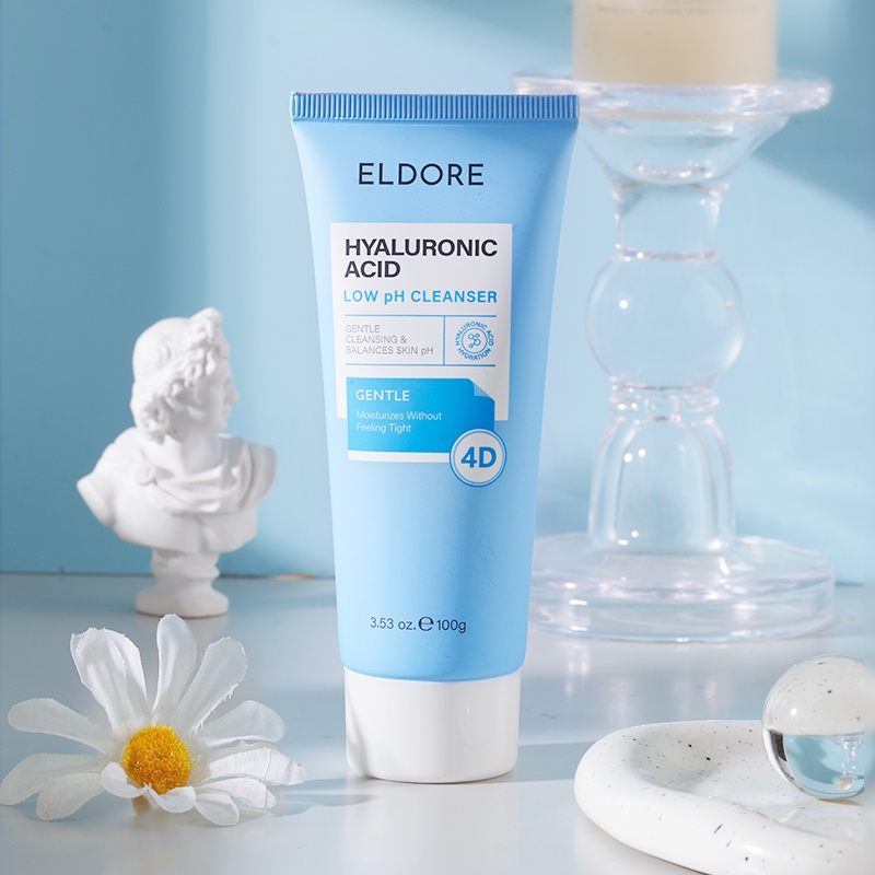 [BPOM] ELDORE 4D Hyaluronic Acid Low pH Cleanser Brighten Mud Mask Acne Cleanser - Face Wash
