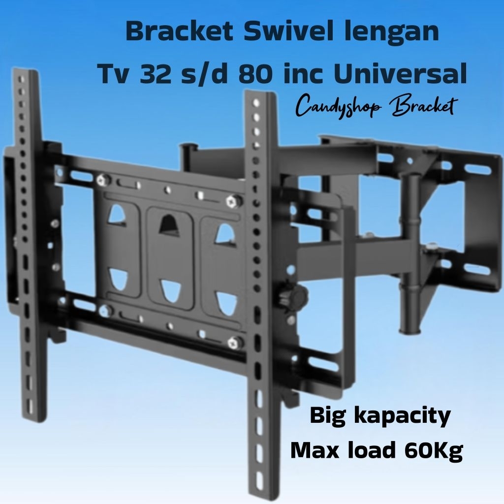 Braket TV/bracket tv/breket led lcd tv 32 s/d 80 Inch universal telescopic swing