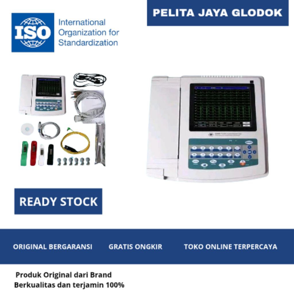 Digital 12-lead 12-channel Electrocardiograph ECG/EKG CONTEC ECG1200G
