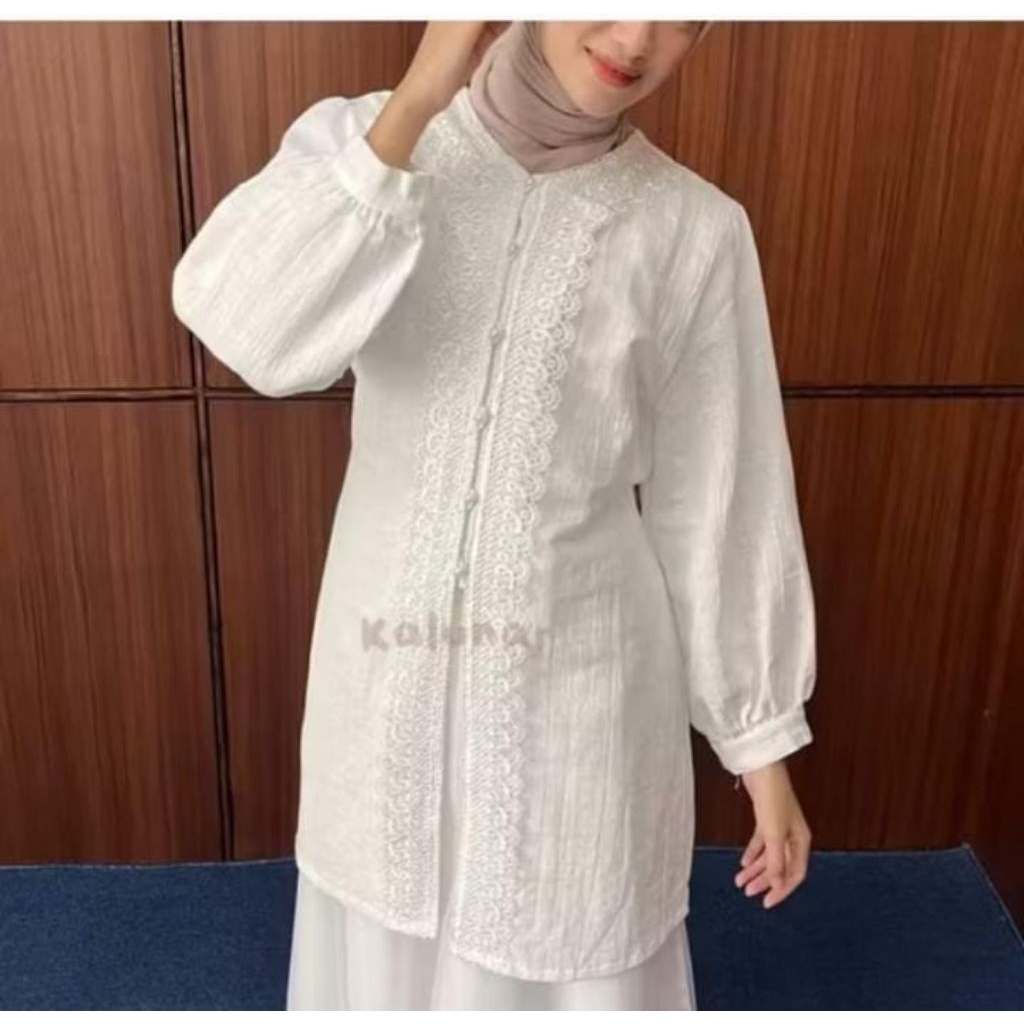 KALUNAR Outer Joy Tunik Melayu Readystock Baju Kondangan Lebaran Wanita Terbaru Baju Atasan Mewah El