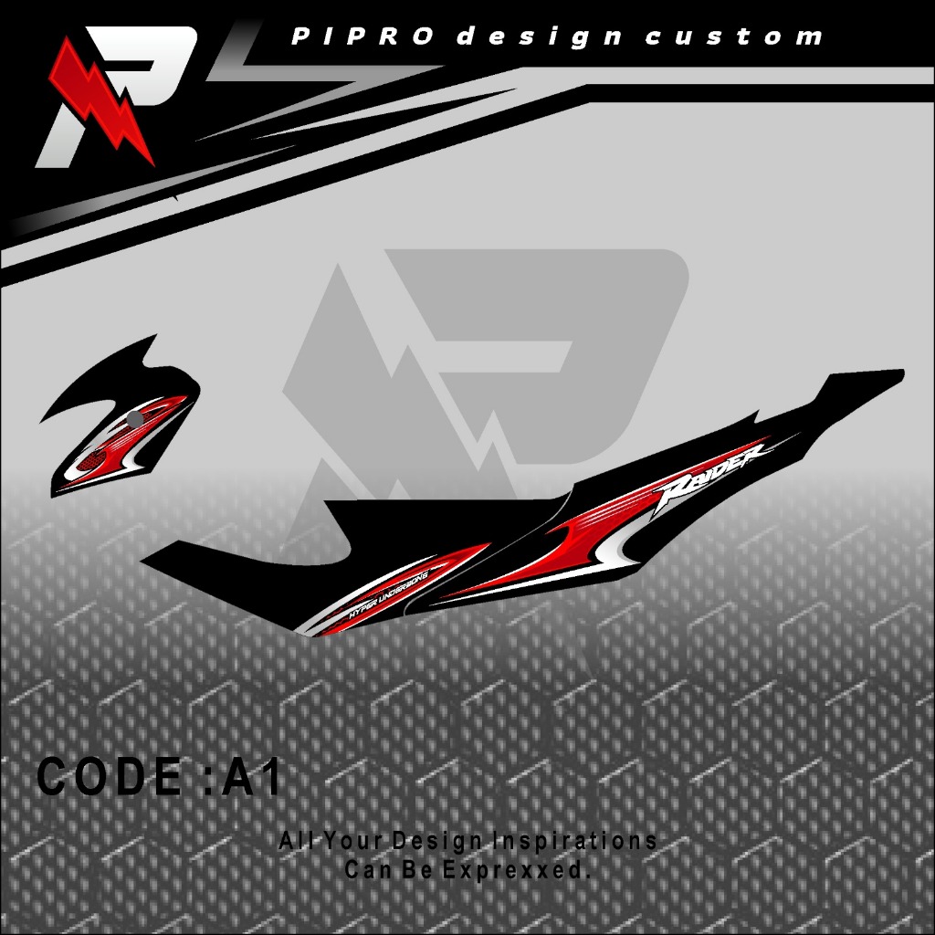 STRIPING SATRIA FU CBU BARONG SIMPLE GRAFIS BEBAS CUSTOM