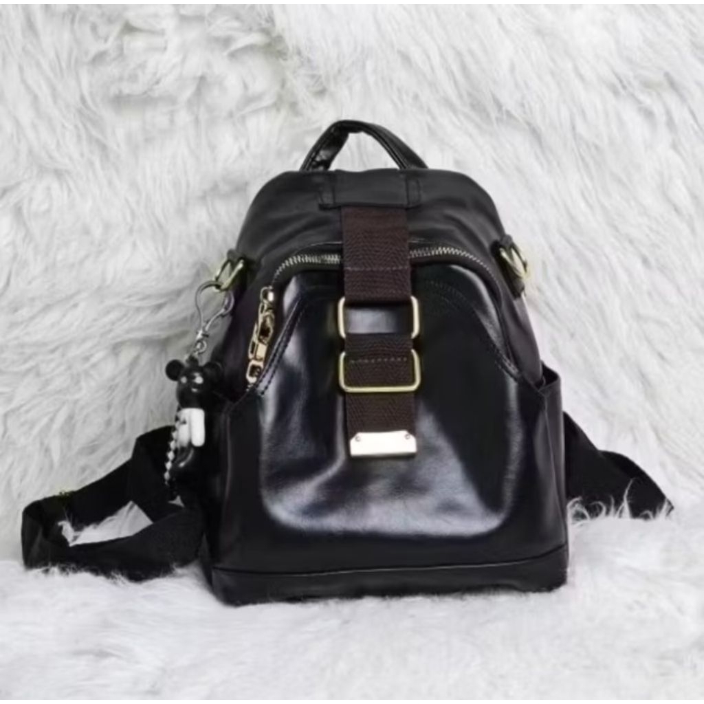 Tas Ransel Wanita Kulit Mini Terbaru Bisa Ransel Dan Slempang Import