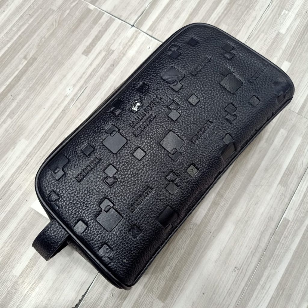 Pouch bag kulit Braun Buffel handbag tas tangan kulit
