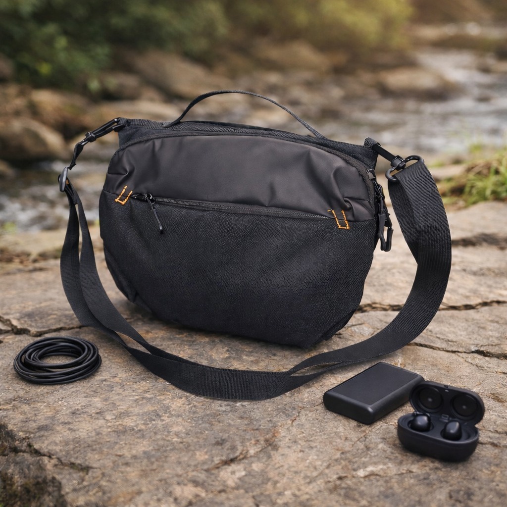 Tas Selempang Gadget Travel Organizer 4 Fold Water Repellent Storage Bag 4L