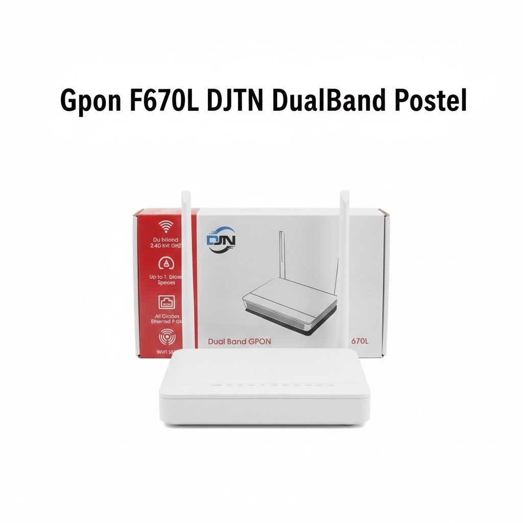 {New}Modem Gpon F670L DJTN 2.4Ghz & 5Ghz Sudah Postel Suport Omci