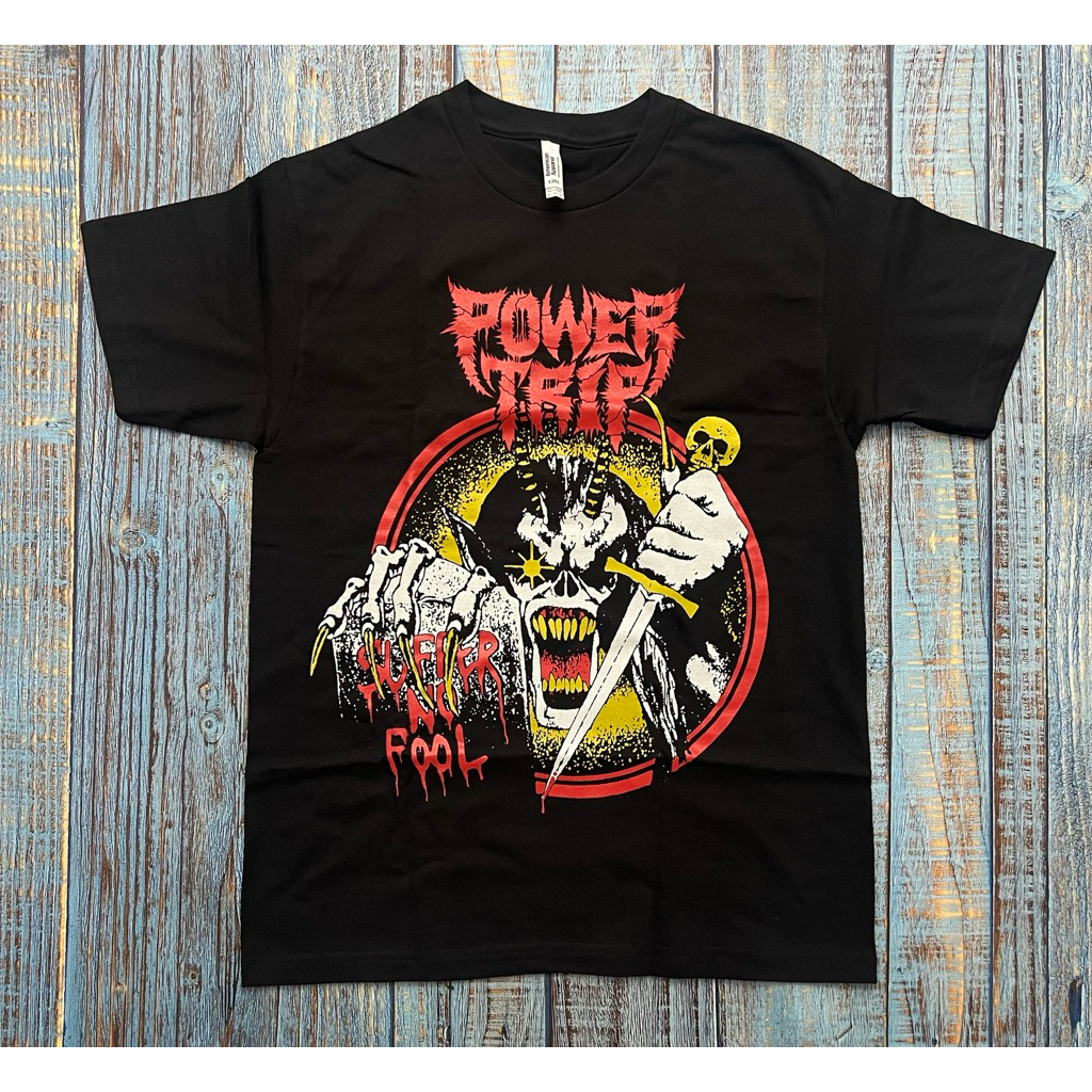 [ORI] Kaos T-Shirt Band Power Trip - Suffer Official Merchandise Kaos Pria