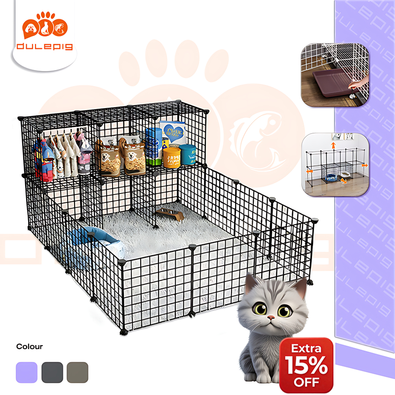 Kandang Kucing Tingkat Pagar Kucing Tinggi Kandang Kucing Kandang Hewan