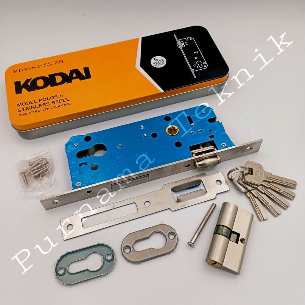Body Pelor Kodai RB 458-P SS ZB Stainless Body Kunci Pintu Pelor KODAI Stainless