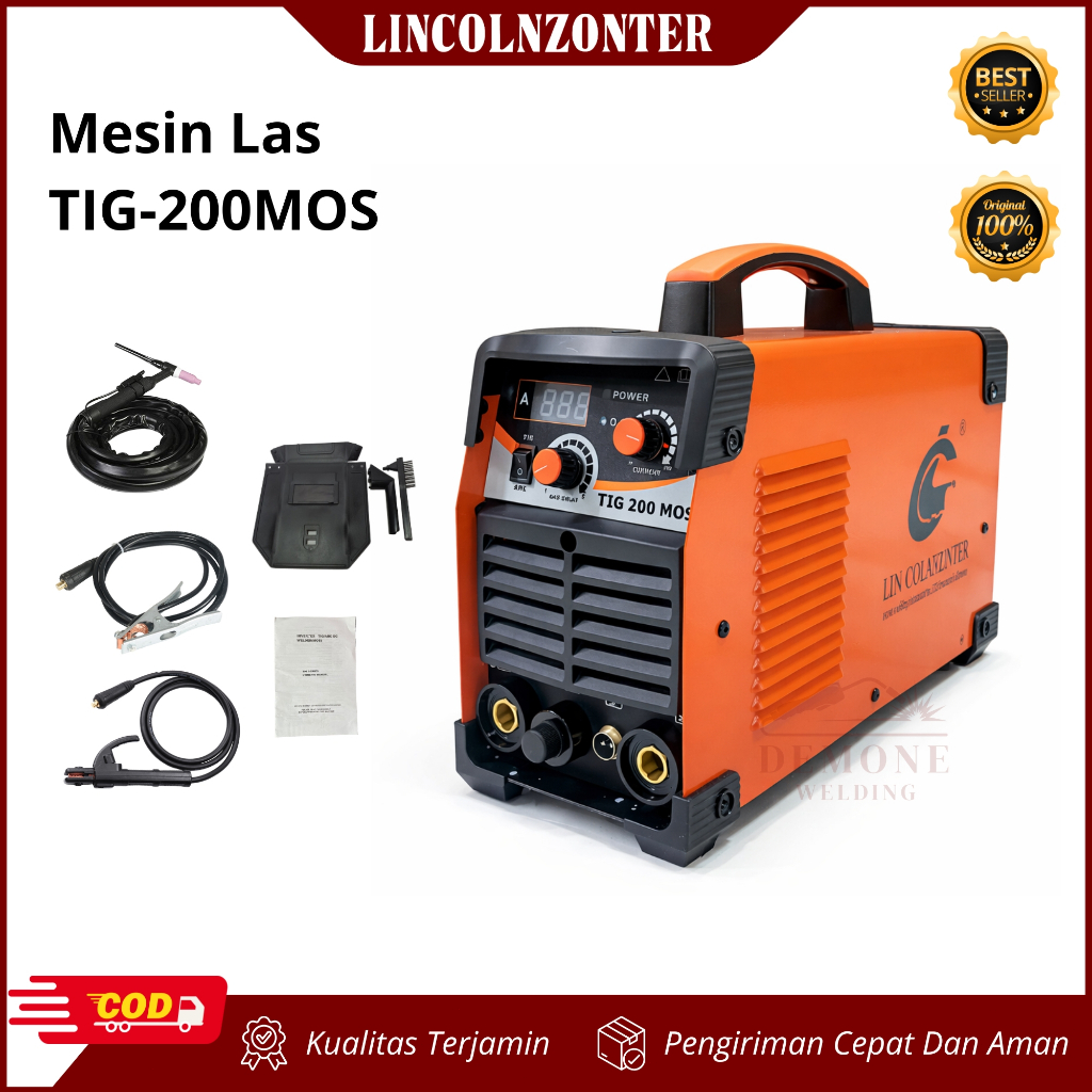Mesin Travo Trafo Las Argon Inverter Welding Lincolnzonter TIG 200 A Mosfet MMA TIG Stick Stainless 