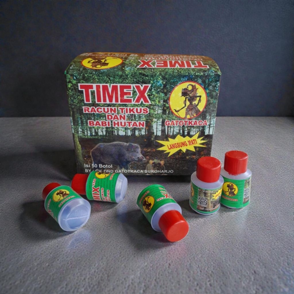 RACUN TIKUS DAN BABI HUTAN TIMEX GATOTKACA 1 BOX 50 BOTOL