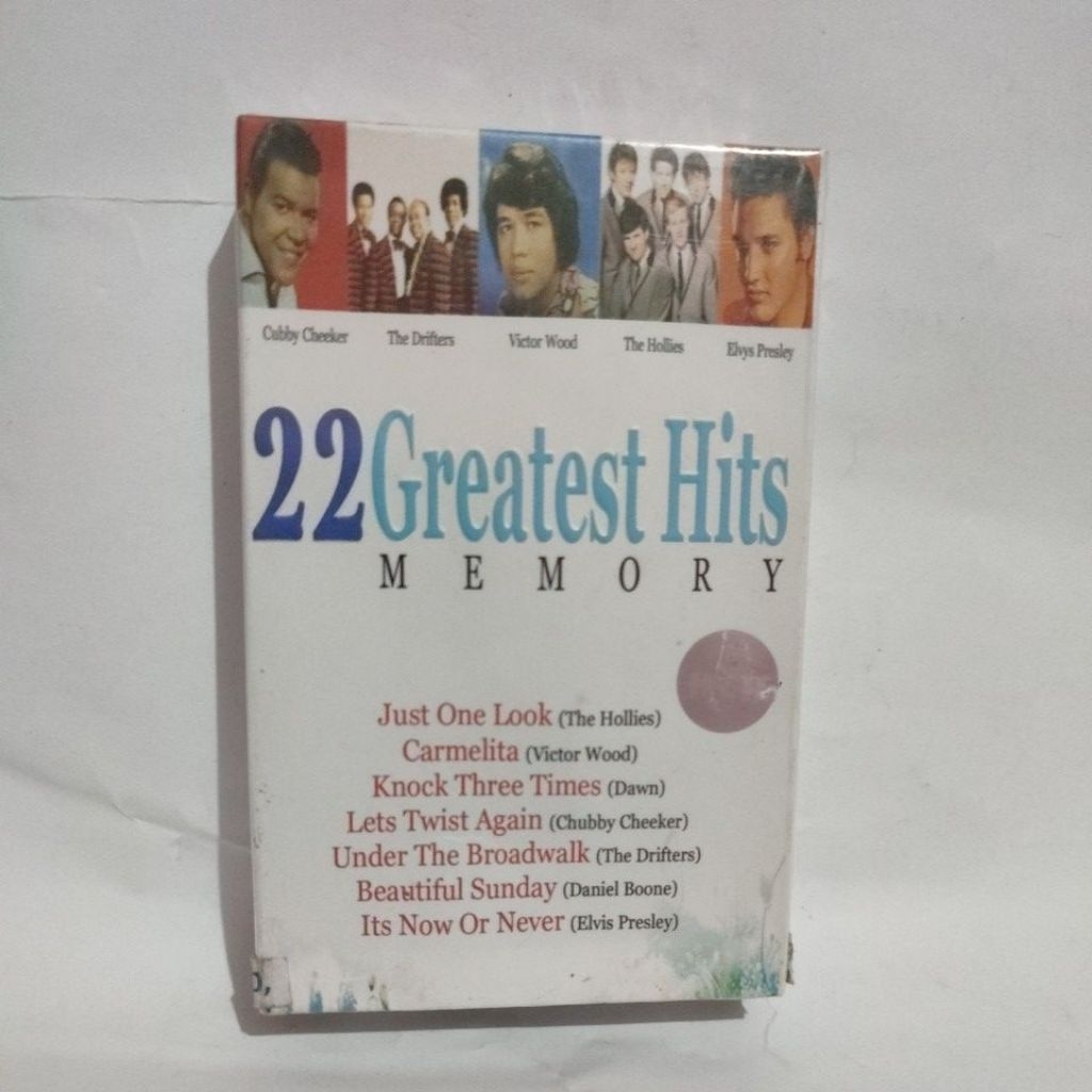 KASET 22 GREATEST HITS MEMORY THE HOLLIES VICTOR WOOD DAWN ELVIS PRESLY
