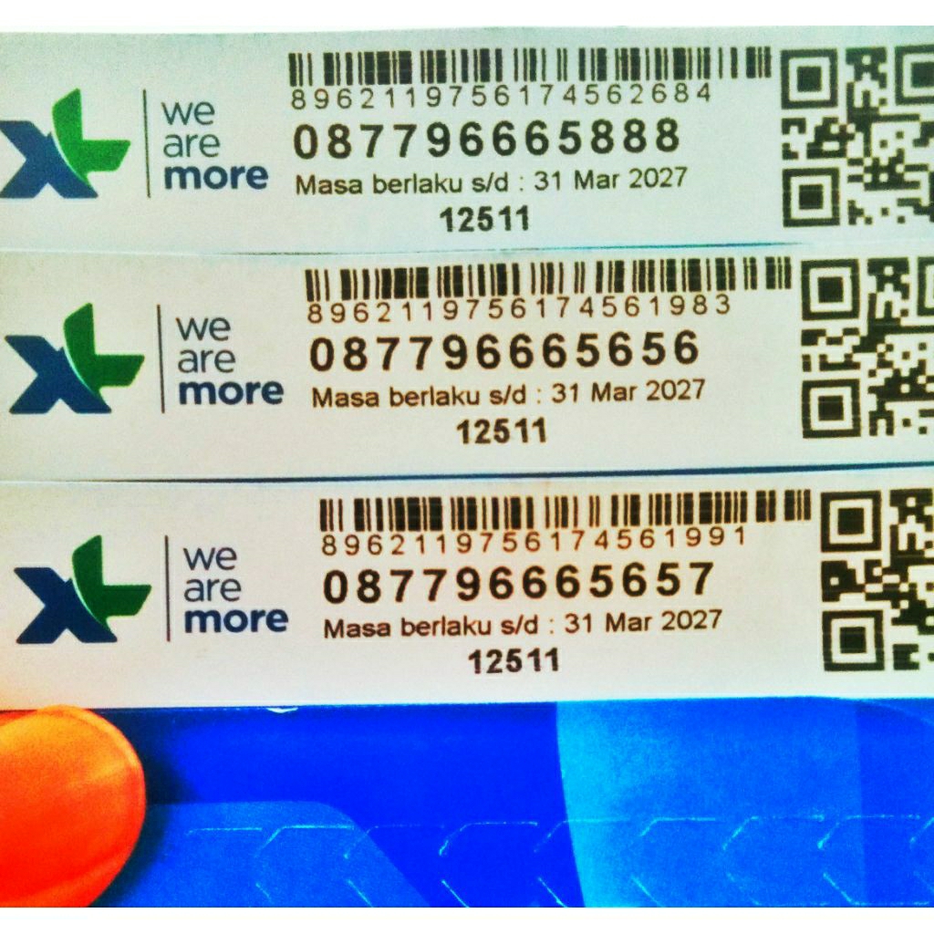 XL NOMOR CANTIK DOUBLE TRIPLE 666 9666 888 5888